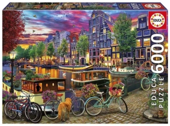 Puzzle 6000 Amsterdam Niderlandy - Educa