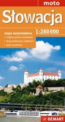 Słowacja 1:280 000 mapa samochodowa - opracowanie zbiorowe