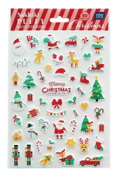 Naklejki puffy Christmas 50szt BN - INTERDRUK