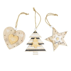 Drewniana zawieszka choinkowa - Arpex