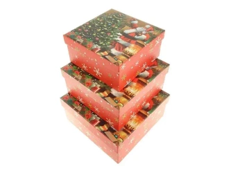 Zestaw 3 pudełek prezentowych świątecznych - ADAR