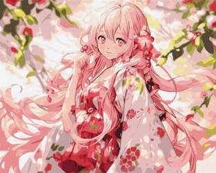 Malowanie po numerach - W kwitnącym ogrodzie - Ideyka