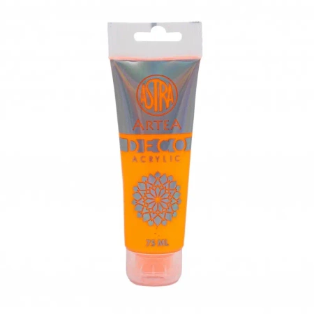 Farba akrylowa Deco Artea 75 ml tuba neonowy pomarańczowy - ASTRA art-pap