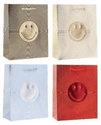 Torebka ozdobna 18x23x8cm hot-stamp mix ROZETTE