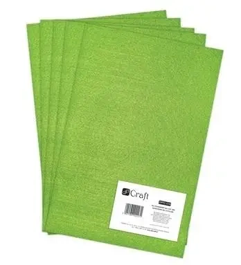 Filc poliestrowy A4 lime 5szt - Dalprint