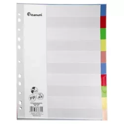 Przekładki A4 10 kolorów - Titanum