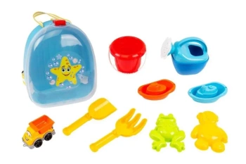 Zestaw do zabawy piaskiem w plecaku - Technok