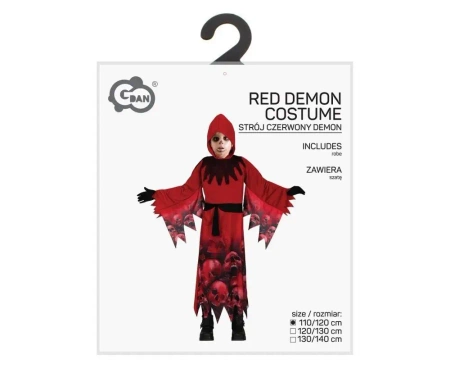 Strój dla dzieci Czerwony Demon 110/120cm - Godan