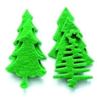 Choinki z filcu 6szt - Heyda