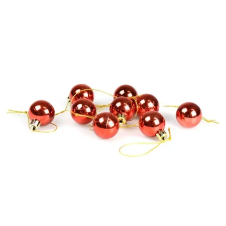 Bombki mini czerwone 9szt - Arpex