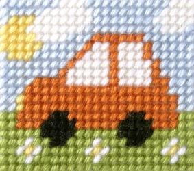 Haft. Moje pierwsze wyszywanie - Samochodzik - Anex-bis