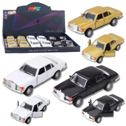 Samochód klasyczny metalowy z napędem MIX - Leantoys