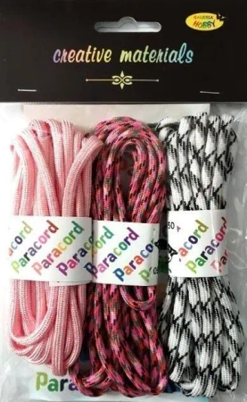 Zestaw paracord 8mb 3 kolory - Galeria Hobby