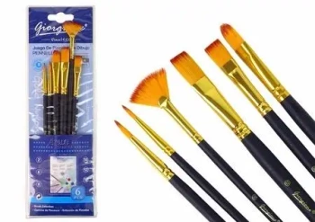 Pędzle kształty 7 sztuk - Leantoys