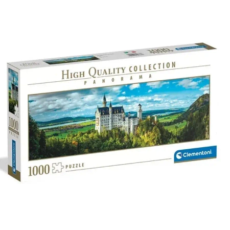 Puzzle 1000 Panorama HQ The Neuschwanstein Castle - Clementoni