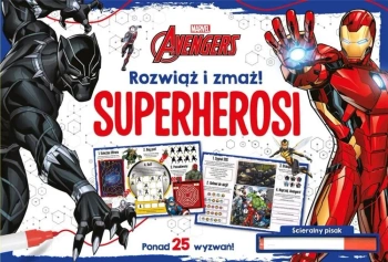 Rozwiąż i zmaż! Superherosi. Marvel Avengers - praca zbiorowa