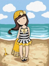 Malowanie po numerach - Beach Belle Kids 30x40cm - Ideyka