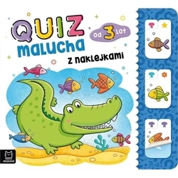 Quiz malucha z naklejkami od 3 lat - praca zbiorowa