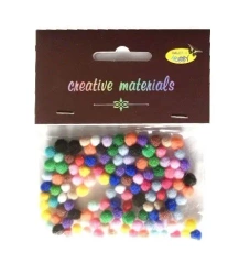 Pompony 5mm ok.120szt MIX - Galeria Hobby