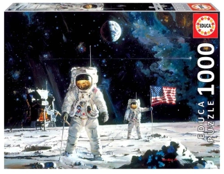Puzzle 1000 Pierwsi ludzie na księżycu 109636 - Educa