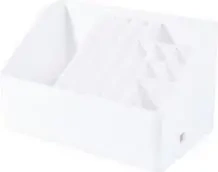 Przybornik na kosmetyki Duet biały - Olife