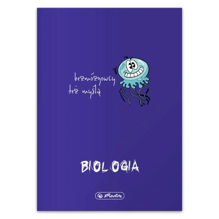 Paczka zeszyt A5 Eco PP Biologia 60k kratka 5 szt. - Herlitz