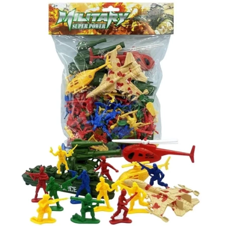 Zestaw żołnierzyków i pojazdów wojskowych - Trifox