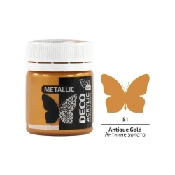 Farba akrylowa metaliczna antique gold 51 20ml - Rosa