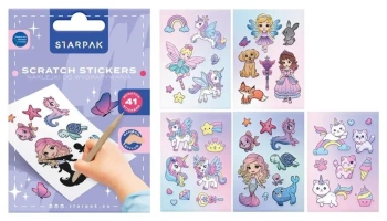 Naklejki do wydrapywania Girl - STARPAK