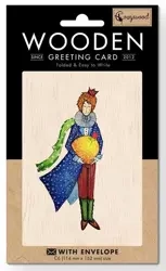 Karnet drewniany C6 + koperta Mały Książę - Cozywood