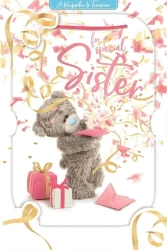 Karnet holograficzny 3D - For a special sister - Carte Blanche Greetings Ltd.