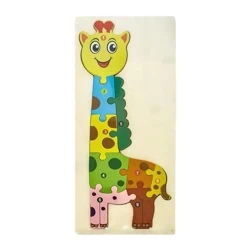 Puzzle drewniane kids z cyframi Żyrafa - MCD