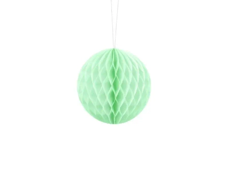 Kula bibułowa pistacjowy 10cm - PartyDeco