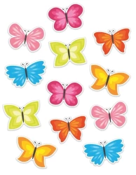 Dekoracje okienne dwustronne - Wiosna Motyle 12el - LearnHow