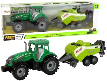 Ciągnik na napęd zielony - Leantoys