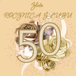 Karnet Swarovski kwadrat CL4412 Rocznica Ślubu 50 - Clear Creations