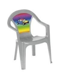 Krzesełko plastikowe pastel szary - 3toysm