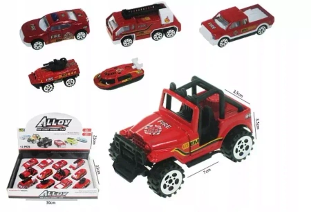 STRAŻ RESORAK METALOWO-PLASTIKOWY STRAŻ 1:64 POJAZD STRAŻACKI