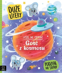 Uczę się czytać. Gość z kosmosu. Duże litery - Agata Giełczyńska-Jonik