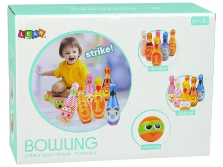 Zestaw do gry w kręgle 6el - Leantoys