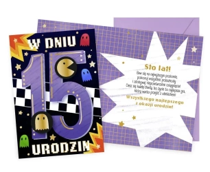 Karnet Urodziny 15 - Kukartka