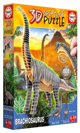 Puzzle 101 3D Dinozaury Brachiozaur 111492 - Educa