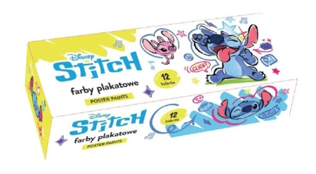 Farby plakatowe 12 kolorów Stitch - Beniamin