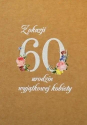 Kartka okolicznościowa eko Urodziny 60 TS52 - Trend