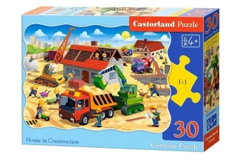 Puzzle 30 Dom w trakcie budowy CASTOR - Castorland