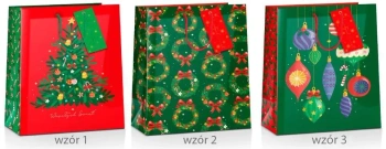 Torba prezentowa Boże Narodzenie 33x10x45cm MIX - Pan Dragon