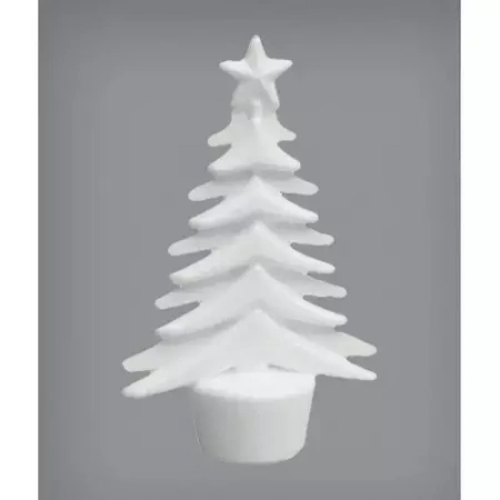 Styropianowe ozdoby choinkowe, choinki (5 sztuk)