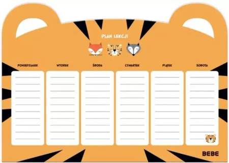 Plan lekcji A4 Friends Boys (10szt) - INTERDRUK