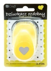 Dziurkacz ozdobny 2,5cm serce - Dalprint dpCraft