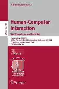 Human-Computer Interaction. User Experience and Behavior - Kurosu Masaaki